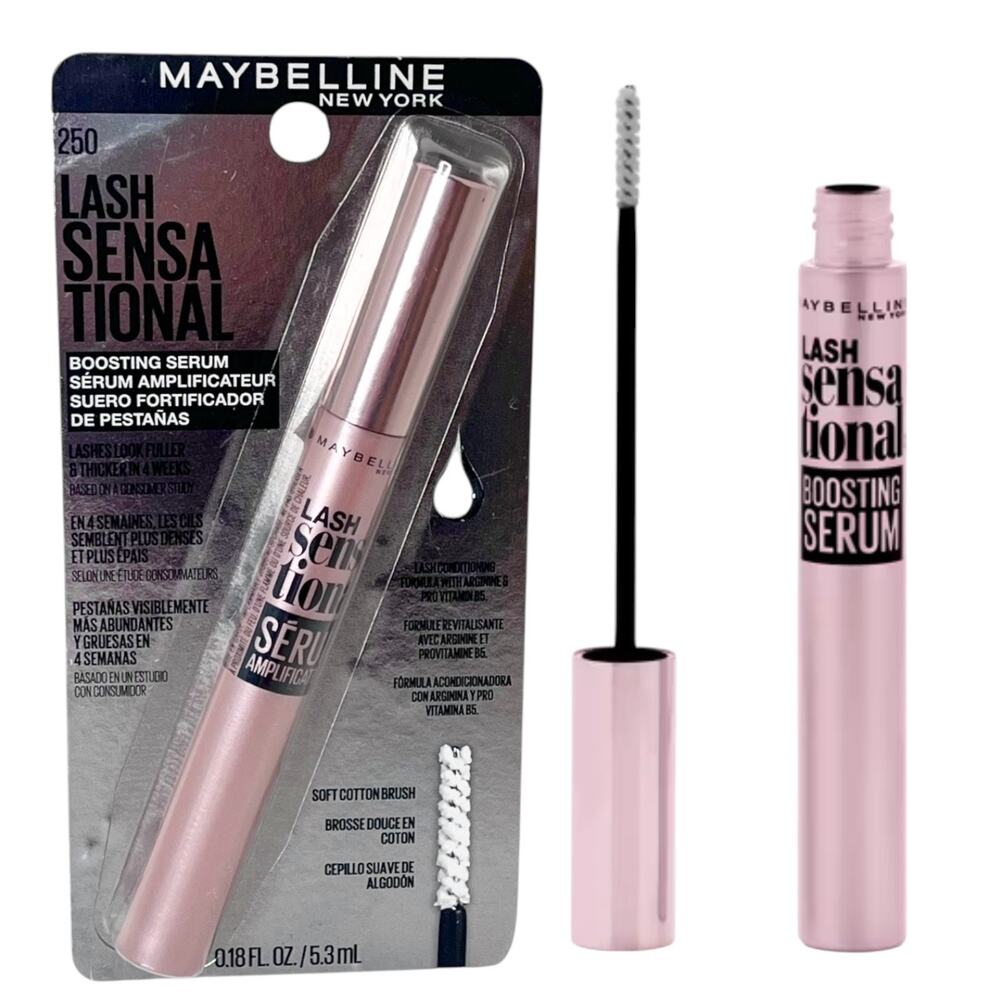 NEW Maybelline Lash Sensational Boosting EYELASH SERUM 0.18 fl oz Clear #250 NIP